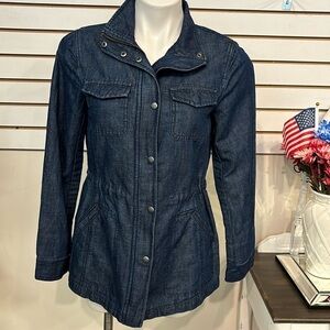 Talbots Jean Jacket Blazer Coat Size X Small